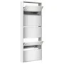 Shoe rack and mirror cabinet 5 levels glossy white 63x17x169.5 cm by , Shoe racks and shoe organizers - Ref: Foro24-3228282, ...