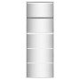 Shoe rack and mirror cabinet 5 levels glossy white 63x17x169.5 cm by , Shoe racks and shoe organizers - Ref: Foro24-3228282, ...