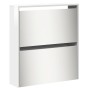 Shoe rack and mirror cabinet 5 levels glossy white 63x17x169.5 cm by , Shoe racks and shoe organizers - Ref: Foro24-3228282, ...