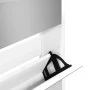 Shoe rack and mirror cabinet 5 levels glossy white 63x17x169.5 cm by , Shoe racks and shoe organizers - Ref: Foro24-3228282, ...