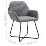 Dining chairs 2 units dark gray fabric by vidaXL, dining chairs - Ref: Foro24-249808, Price: 160,57 €, Discount: %