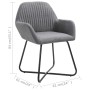 Esszimmerstühle 2 Einheiten dunkelgrauer Stoff von vidaXL, Essstühle - Ref: Foro24-249808, Preis: 161,99 €, Rabatt: %