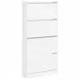 Schuhschrank mit 4 klappbaren Schubladen weiß 80x21x163,5 cm von , Schuhregale und Schuhorganisatoren - Ref: Foro24-3214364, ...