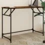 Engineered wood and smoked oak steel desk 100x45x76 cm by , Desks - Ref: Foro24-842268, Price: 48,93 €, Discount: %