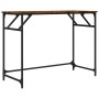 Escritorio madera ingeniería y acero roble ahumado 100x45x76 cm de , Escritorios - Ref: Foro24-842268, Precio: 51,00 €, Descu...