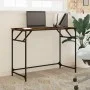 Engineered wood and smoked oak steel desk 100x45x76 cm by , Desks - Ref: Foro24-842268, Price: 48,93 €, Discount: %