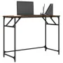 Engineered wood and smoked oak steel desk 100x45x76 cm by , Desks - Ref: Foro24-842268, Price: 48,93 €, Discount: %