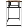 Engineered wood and smoked oak steel desk 100x45x76 cm by , Desks - Ref: Foro24-842268, Price: 48,93 €, Discount: %