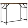 Engineered wood and smoked oak steel desk 100x45x76 cm by , Desks - Ref: Foro24-842268, Price: 48,93 €, Discount: %