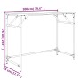 Escritorio madera ingeniería y acero roble ahumado 100x45x76 cm de , Escritorios - Ref: Foro24-842268, Precio: 51,00 €, Descu...