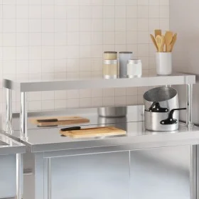 Shelf on stainless steel work table 110x30x35 cm by , Restoration - Ref: Foro24-376448, Price: 93,16 €, Discount: %