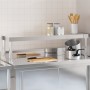 Estante sobre mesa de trabajo acero inoxidable 110x30x35 cm de , Restauración - Ref: Foro24-376448, Precio: 95,42 €, Descuent...