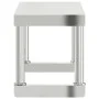 Estante sobre mesa de trabajo acero inoxidable 110x30x35 cm de , Restauración - Ref: Foro24-376448, Precio: 93,16 €, Descuent...