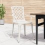 Garden chairs 6 units white cast aluminum by , Garden chairs - Ref: Foro24-3216321, Price: 787,60 €, Discount: %