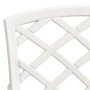 Garden chairs 6 units white cast aluminum by , Garden chairs - Ref: Foro24-3216321, Price: 787,60 €, Discount: %