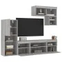 TV-Wandmöbel mit LED, 6-teilig, Holzwerkstoff, grau Sonoma von , TV-Möbel - Ref: Foro24-3216737, Preis: 209,31 €, Rabatt: %