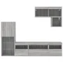 TV-Wandmöbel mit LED, 6-teilig, Holzwerkstoff, grau Sonoma von , TV-Möbel - Ref: Foro24-3216737, Preis: 209,31 €, Rabatt: %