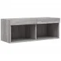 TV-Wandmöbel mit LED, 6-teilig, Holzwerkstoff, grau Sonoma von , TV-Möbel - Ref: Foro24-3216737, Preis: 209,31 €, Rabatt: %