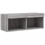TV-Wandmöbel mit LED, 6-teilig, Holzwerkstoff, grau Sonoma von , TV-Möbel - Ref: Foro24-3216737, Preis: 213,40 €, Rabatt: %