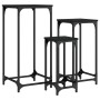 Mesitas auxiliares apilables 3 uds madera de ingeniería negro de , Mesas auxiliares - Ref: Foro24-838938, Precio: 49,74 €, De...