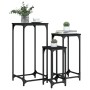 Mesitas auxiliares apilables 3 uds madera de ingeniería negro de , Mesas auxiliares - Ref: Foro24-838938, Precio: 49,74 €, De...