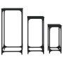 Mesitas auxiliares apilables 3 uds madera de ingeniería negro de , Mesas auxiliares - Ref: Foro24-838938, Precio: 49,74 €, De...