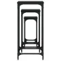 Stapelbare Beistelltische, 3 Einheiten, schwarzes Holzwerkstoff von , Seitentische - Ref: Foro24-838938, Preis: 50,24 €, Raba...