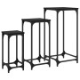 Mesitas auxiliares apilables 3 uds madera de ingeniería negro de , Mesas auxiliares - Ref: Foro24-838938, Precio: 49,74 €, De...