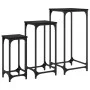 Stackable side tables 3 units black engineered wood by , Side tables - Ref: Foro24-838938, Price: 49,68 €, Discount: %
