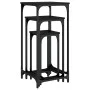 Stapelbare Beistelltische, 3 Einheiten, schwarzes Holzwerkstoff von , Seitentische - Ref: Foro24-838938, Preis: 50,24 €, Raba...
