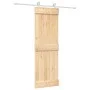 Schiebetür mit Beschlägen aus massivem Kiefernholz, 70 x 210 cm von , Türen - Ref: Foro24-3203086, Preis: 180,97 €, Rabatt: %