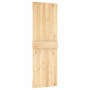 Schiebetür mit Beschlägen aus massivem Kiefernholz, 70 x 210 cm von , Türen - Ref: Foro24-3203086, Preis: 169,64 €, Rabatt: %