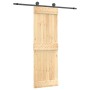 Schiebetür mit Beschlägen aus massivem Kiefernholz, 70 x 210 cm von , Türen - Ref: Foro24-3203046, Preis: 154,19 €, Rabatt: %