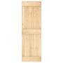Schiebetür mit Beschlägen aus massivem Kiefernholz, 70 x 210 cm von , Türen - Ref: Foro24-3203046, Preis: 154,19 €, Rabatt: %