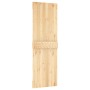 Schiebetür mit Beschlägen aus massivem Kiefernholz, 70 x 210 cm von , Türen - Ref: Foro24-3203046, Preis: 154,19 €, Rabatt: %