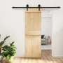 Puerta corredera con herrajes madera maciza de pino 70x210 cm by , Doors - Ref: Foro24-3203230, Price: 152,39 €, Discount: %