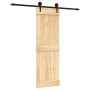 Puerta corredera con herrajes madera maciza de pino 70x210 cm de , Puertas - Ref: Foro24-3203230, Precio: 154,89 €, Descuento: %