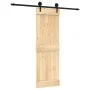 Puerta corredera con herrajes madera maciza de pino 70x210 cm by , Doors - Ref: Foro24-3203230, Price: 152,39 €, Discount: %