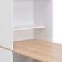 Bar table with white shelving unit 115x59x200 cm by vidaXL, Kitchen and dining tables - Ref: Foro24-280230, Price: 227,86 €, ...