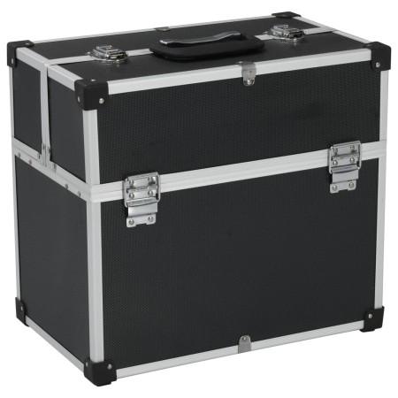 Werkzeugkasten aus schwarzem Aluminium 38x22,5x34 cm von vidaXL, Werkzeugkästen - Ref: Foro24-91849, Preis: 69,91 €, Rabatt: %