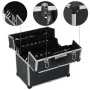 Black aluminum toolbox 38x22.5x34 cm by vidaXL, Toolboxes - Ref: Foro24-91849, Price: 66,05 €, Discount: %