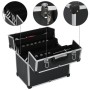 Werkzeugkasten aus schwarzem Aluminium 38x22,5x34 cm von vidaXL, Werkzeugkästen - Ref: Foro24-91849, Preis: 69,91 €, Rabatt: %