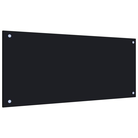 Küchenspritzschutz aus schwarzem Hartglas 90x40 cm von vidaXL, Küchengeräte und Utensilien - Ref: Foro24-249487, Preis: 34,42...
