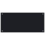 Protección salpicaduras cocina vidrio templado negro 90x40 cm