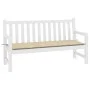 Garden bench cushion beige Oxford fabric 200x50x3 cm by , Cushions for chairs and sofas - Ref: Foro24-47615, Price: 28,33 €, ...