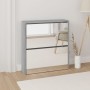Shoe cabinet with mirror 2 levels Sonoma gray 63x17x67 cm by , Shoe racks and shoe organizers - Ref: Foro24-342633, Price: 78...