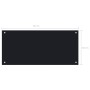 Protección salpicaduras cocina vidrio templado negro 90x40 cm