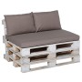 Madison Taupe Gray Panama Pallet Cushion Set by , Cushions for chairs and sofas - Ref: Foro24-429034, Price: 131,83 €, Discou...