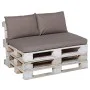 Madison Taupe Gray Panama Pallet Cushion Set by , Cushions for chairs and sofas - Ref: Foro24-429034, Price: 130,67 €, Discou...