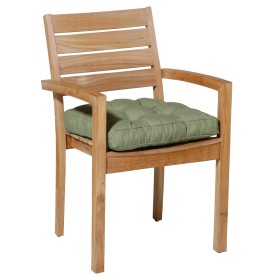 Madison Cojín para silla acolchado Panama verde salvia 47x47 cm